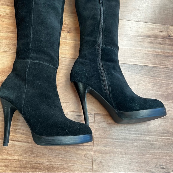 BAKERS “ELIJAH” OVER THE KNEE BLACK LEATHER BOOTS SIZE 9M - Picture 9 of 12